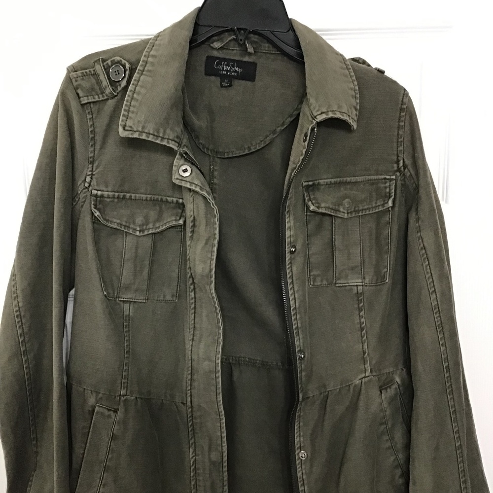 Coffee Shop New‎ York Olive Jacket Size Medium